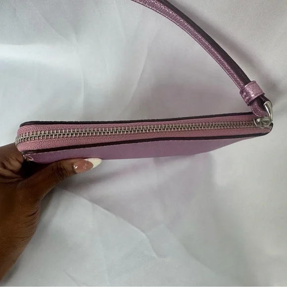 Coach Shimmering Pink Wristlet - Picture 5 of 10
